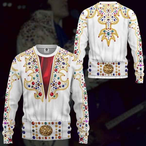 Gearhuman 3D EP Elvis Presley Suit Custom Tshirt Hoodie Apparel GV211015 3D Apparel
