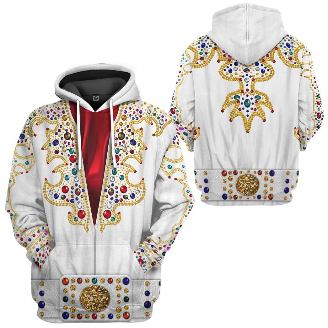Gearhuman 3D EP Elvis Presley Suit Custom Tshirt Hoodie Apparel GV211015 3D Apparel