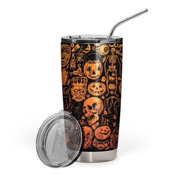 Gearhuman 3D Everyday Is Halloween Custom Design Vacuum Insulated Tumbler GW28088 Tumbler 20oz 