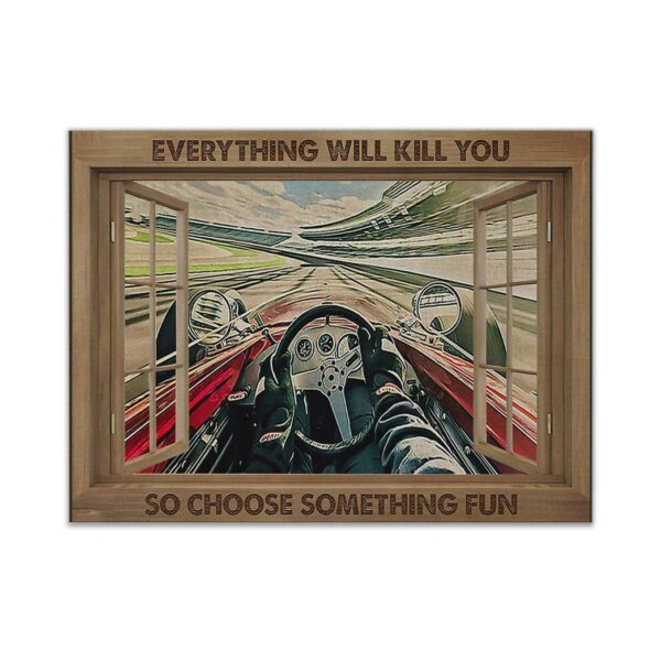 Gearhuman 3D Everything Will Kill You Racing Canvas GK25021 Canvas 1 Piece Non Frame M