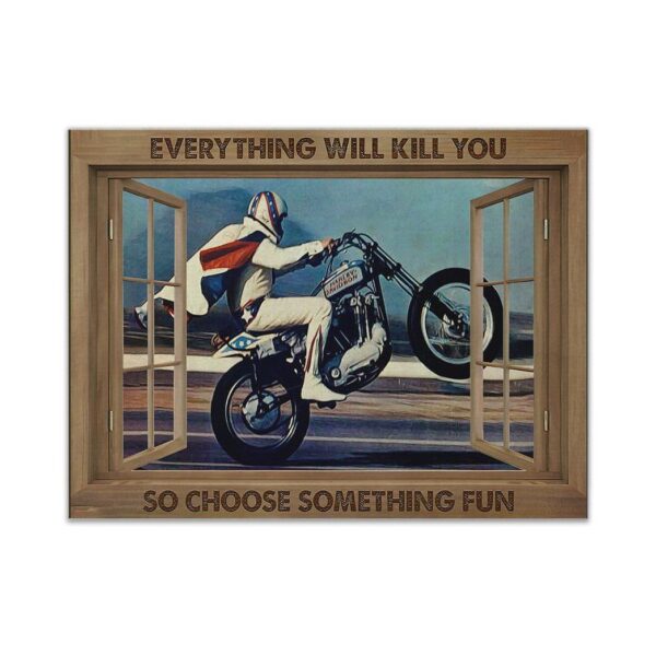 Gearhuman 3D Everything Will Kill You Racing Canvas GK25025 Canvas 1 Piece Non Frame M