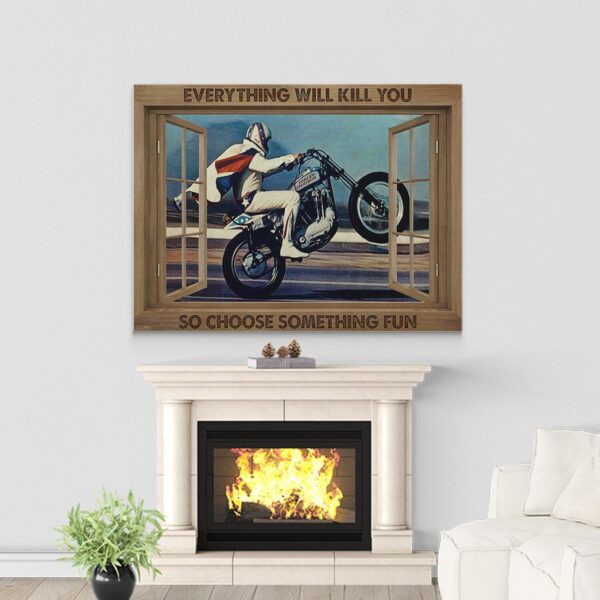 Gearhuman 3D Everything Will Kill You Racing Canvas GK25025 Canvas