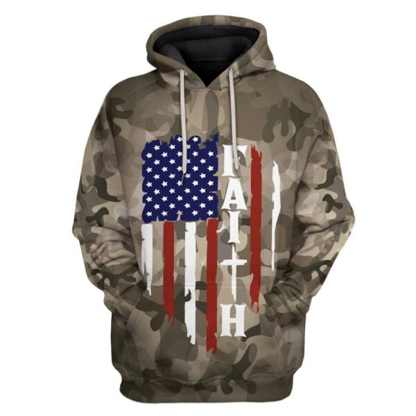 Gearhuman 3D Faith Camo Custom Hoodie Apparel GL22066 3D Custom Fleece Hoodies Hoodie S 