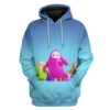 Gearhuman 3D Fall Guys Race Custom Hoodie Apparel GS12083 3D Custom Fleece Hoodies Hoodie S