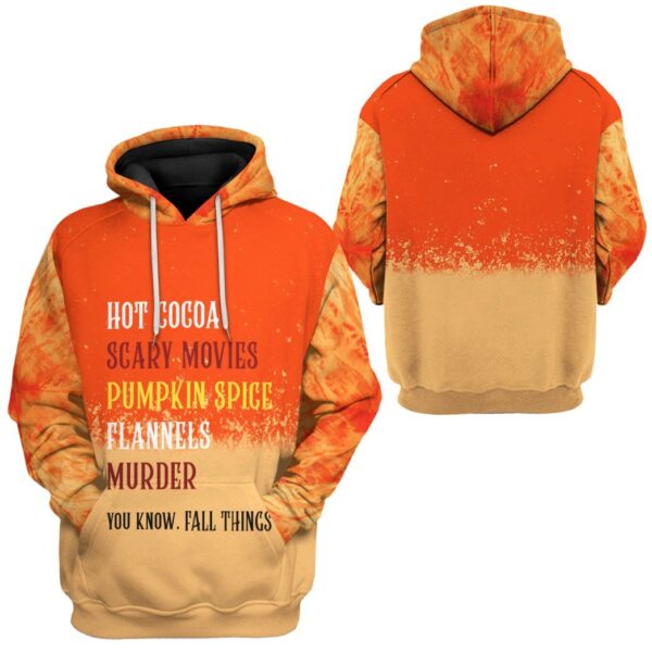 Gearhuman 3D Fall Things Custom Hoodie Apparel GW29097 3D Apparel 