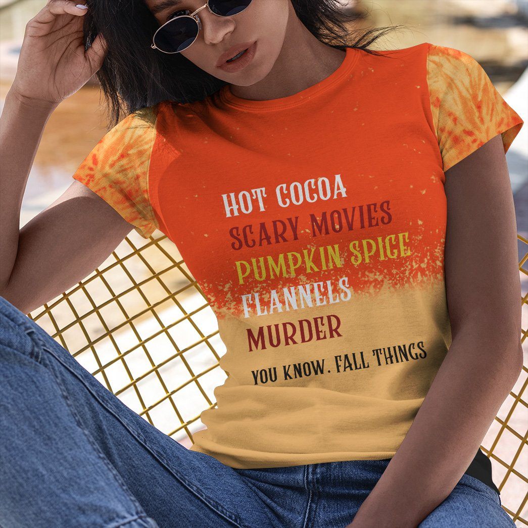 Gearhuman 3D Fall Things Custom Tshirt Apparel GW29097 3D T-shirt