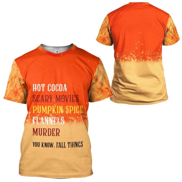 Gearhuman 3D Fall Things Custom Tshirt Apparel GW29097 3D T-shirt