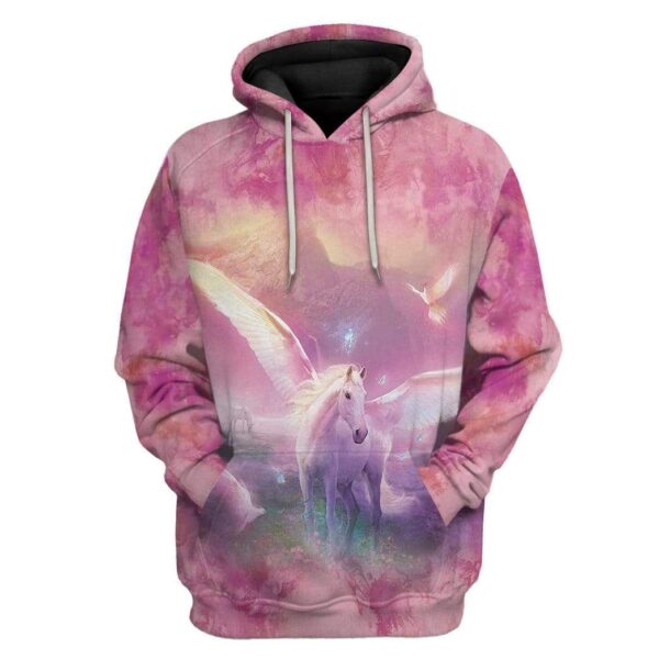 Gearhuman 3D Fantasic Unicorn Custom Hoodie Apparel GL09062 3D Custom Fleece Hoodies Hoodie S 