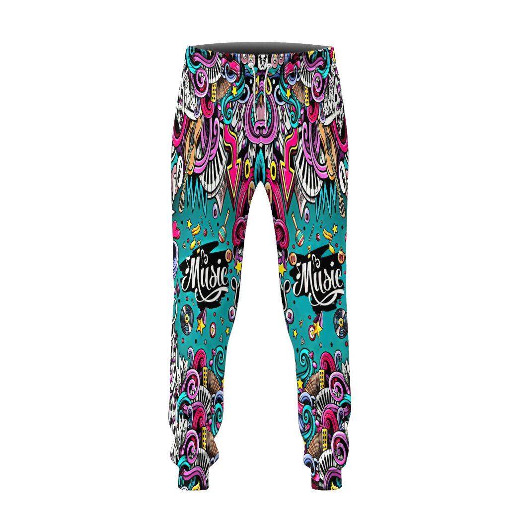 Gearhuman 3D Fashion Musical Instruments Cutsom Sweatpants GR12015 Sweatpants