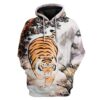 Gearhuman 3D Fat Tiger Custom T-Shirts Hoodies Apparel AN-TA1202204 3D Custom Fleece Hoodies Hoodie S