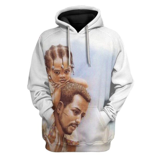 Gearhuman 3D Father And Daughter Custom Hoodie Apparel GW22056 3D Custom Fleece Hoodies Hoodie S 