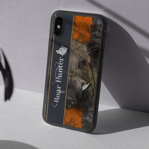 Gearhuman 3D Ferocious Boar Hunter Custom Phone Case GV091117 Glass Phone Case
