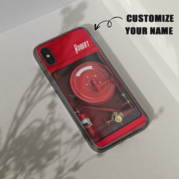 Gearhuman 3D Fire Fighter Hose Custom Name Phonecase GB26013 Glass Phone Case