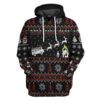 Gearhuman 3D Firefighter FIRE DEPT Ugly Christmas Sweater Custom Hoodie Apparel GV081029 3D Apparel Hoodie S
