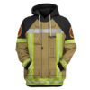 Gearhuman 3D Firefighter Uniform Custom Name Tshirt Hoodie Apparel GB180216 3D Apparel Hoodie S