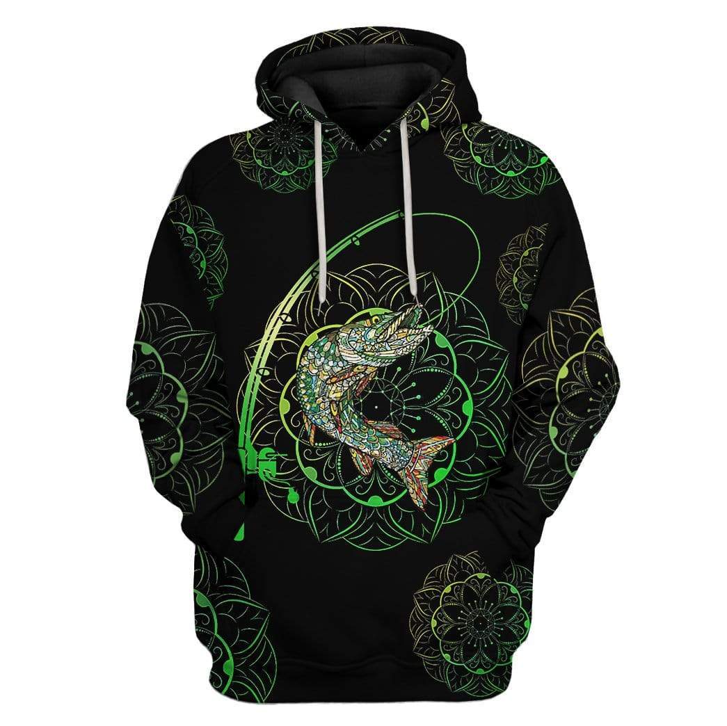 Gearhuman 3D Fishing Bite Me Custom Fleece Hoodie Apparel GA13033 3D Custom Fleece Hoodies Hoodie S