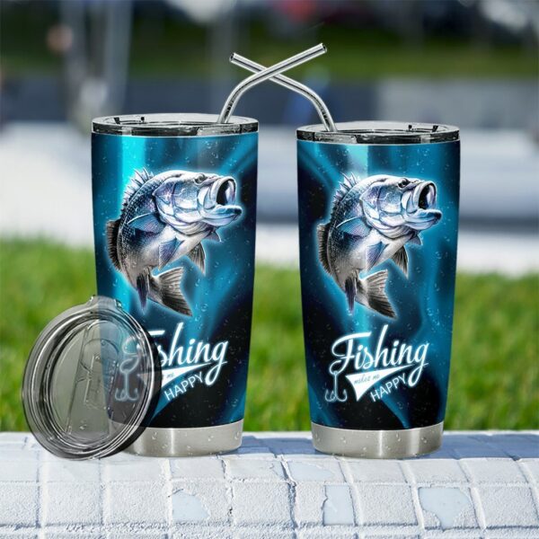 Gearhuman 3D Fishing Custom Design Vacuum Insulated Tumbler GB051114 Tumbler 