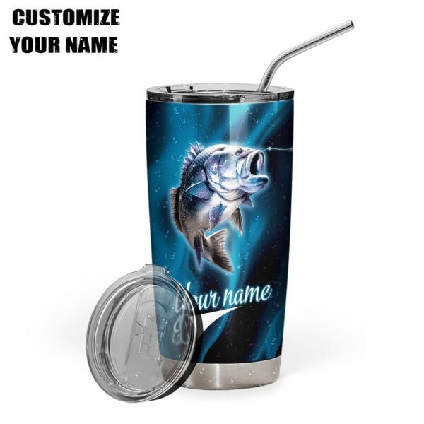 Gearhuman 3D Fishing Custom Name Design Vacuum Insulated Tumbler GV061118 Tumbler 