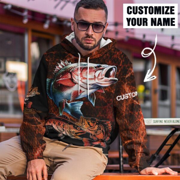 Gearhuman 3D Fishing Custom Name Tshirt Hoodie Apparel GB19017 3D Apparel