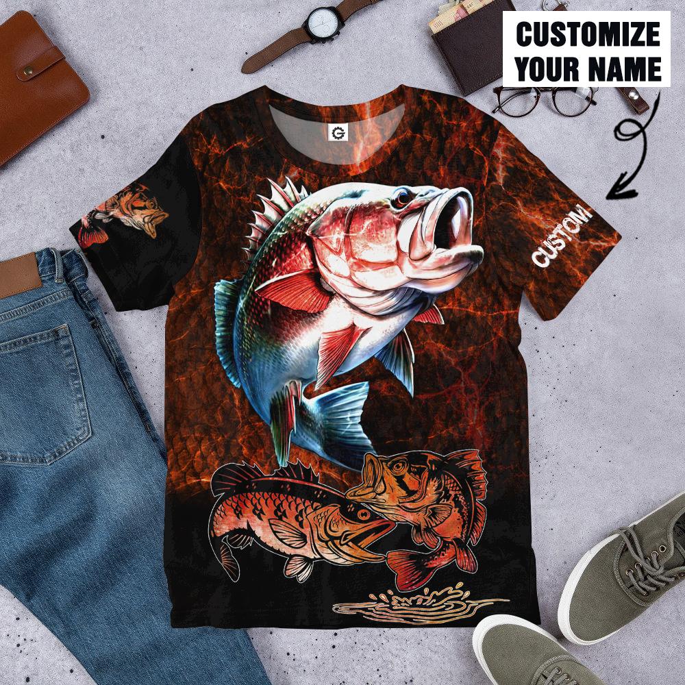 Gearhuman 3D Fishing Custom Name Tshirt Hoodie Apparel GB19017 3D Apparel