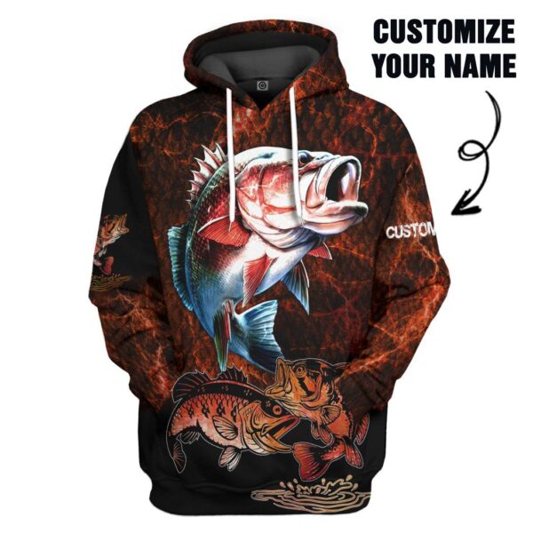 Gearhuman 3D Fishing Custom Name Tshirt Hoodie Apparel GB19017 3D Apparel