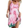 Gearhuman 3D Flamingo Facade Custom Beach Dress GW0907219 Beach Dress Beach Dress S