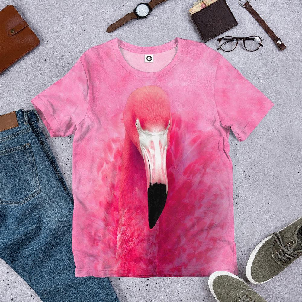 Gearhuman 3D Flamingo Front And Back Tshirt Hoodie Apparel GV08039 3D Apparel