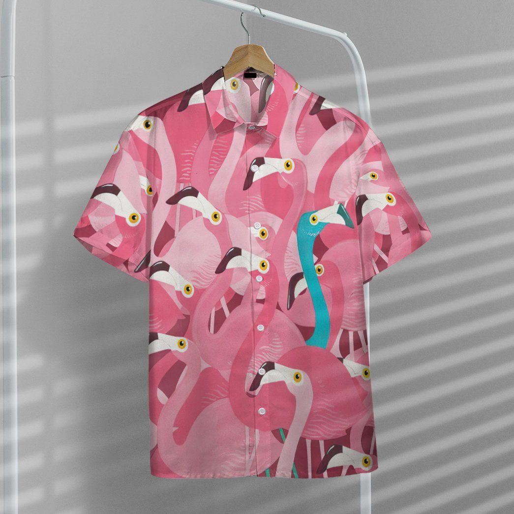 Gearhuman 3D Flamingo Hawaii Shirt ZC0306211 Hawai Shirt