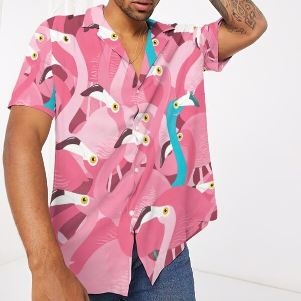 Gearhuman 3D Flamingo Hawaii Shirt ZC0306211 Hawai Shirt