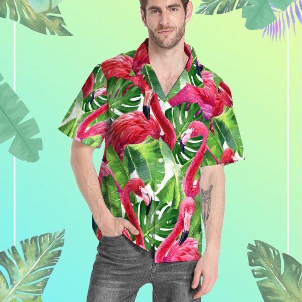 Gearhuman 3D Flamingo Hawaii Shirt ZK0806211 Hawai Shirt 