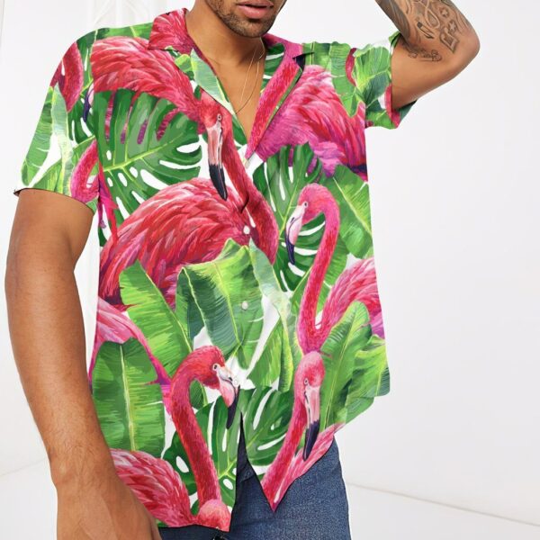 Gearhuman 3D Flamingo Hawaii Shirt ZK0806211 Hawai Shirt 