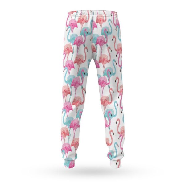 Gearhuman 3D Flamingo Pink Blue Water Hoodie Custom Sweatpants CR211215 Sweatpants