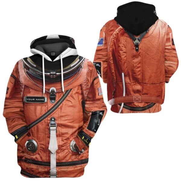 Gearhuman 3D Flightsuit Nasa Custom Name Hoodie Apparel GL080612 3D Custom Fleece Hoodies