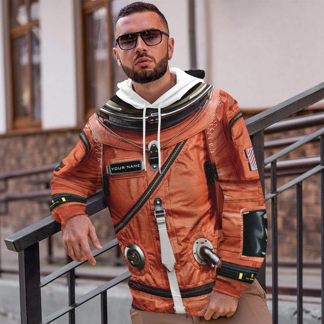 Gearhuman 3D Flightsuit Nasa Custom Name Hoodie Apparel GL080612 3D Custom Fleece Hoodies