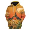 Gearhuman 3D Flower Astronaut Custom T-Shirts Hoodie Apparel GM17022 3D Custom Fleece Hoodies Hoodie S