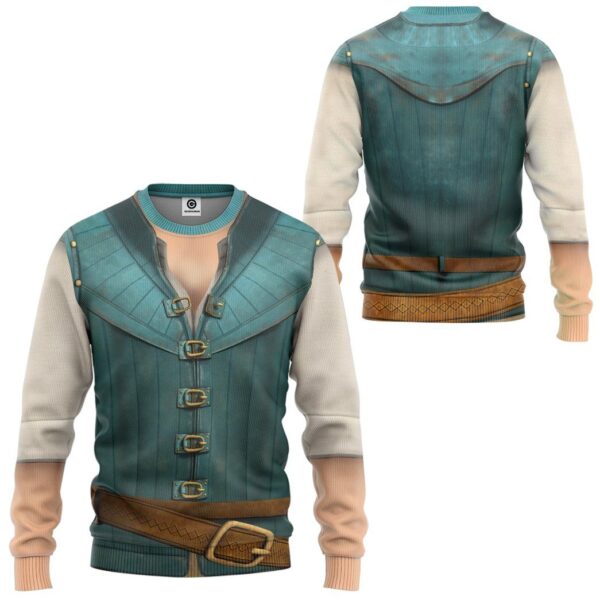 Gearhuman 3D Flynn Rider Prince Rapunzel Custom Tshirt Hoodie Apparel GK301213 3D Apparel