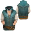 Gearhuman 3D Flynn Rider Prince Rapunzel Custom Tshirt Hoodie Apparel GK301213 3D Apparel