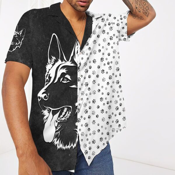Gearhuman 3D Foot Print Dogs Hawaii Shirt ZK2204212 Hawai Shirt 