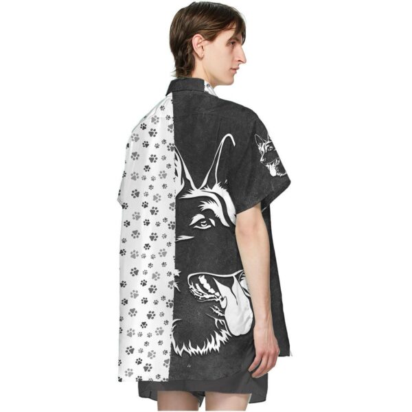 Gearhuman 3D Foot Print Dogs Hawaii Shirt ZK2204212 Hawai Shirt 