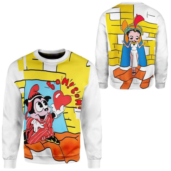 Gearhuman 3D Freddie Mercury Betty Boop Wembley Custom Sweatshirt Apprel GN20088 Sweatshirt