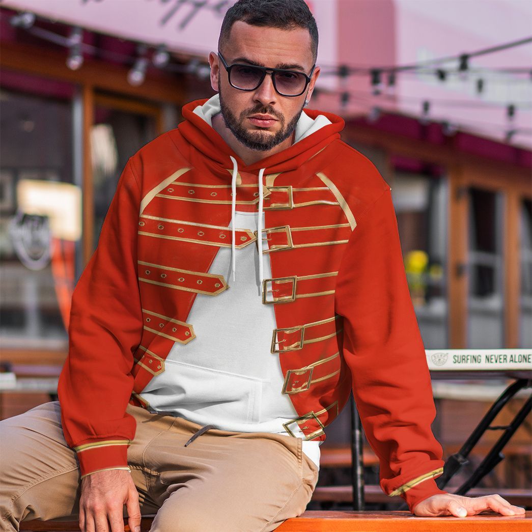 Gearhuman 3D Freddie Mercury Costume Custom Hoodie Apparel CW21125 3D Apparel