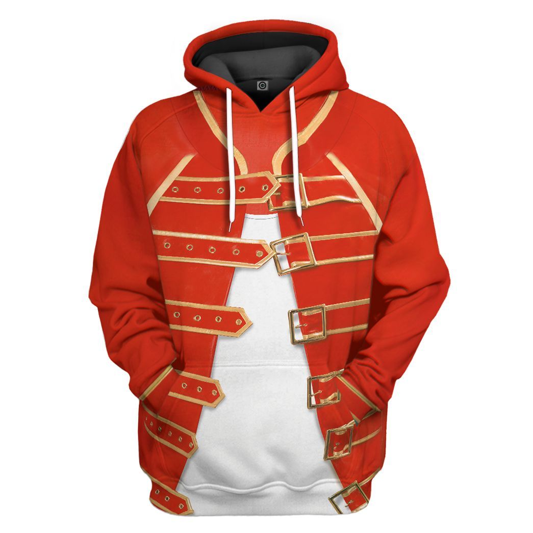 Gearhuman 3D Freddie Mercury Costume Custom Hoodie Apparel CW21125 3D Apparel Hoodie S