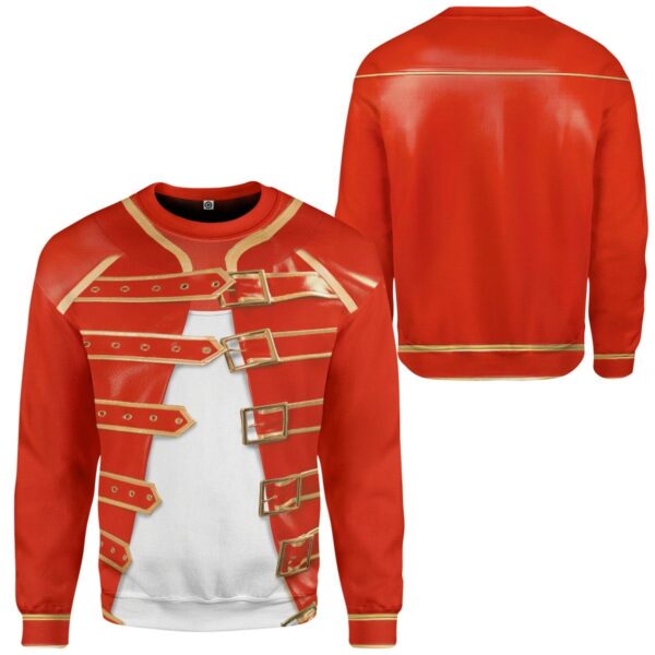 Gearhuman 3D Freddie Mercury Costume Custom Sweatshirt Apparel GW120821 Sweatshirt