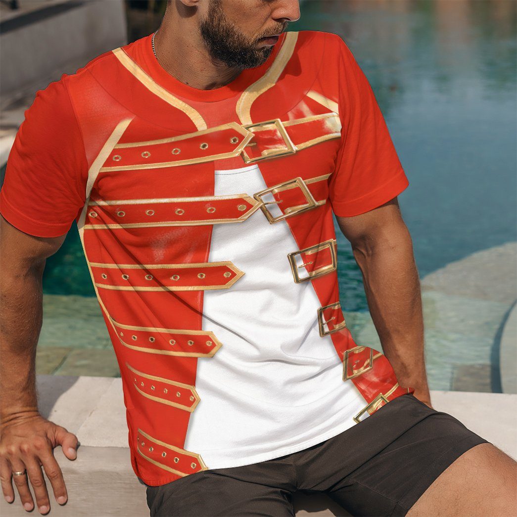 Gearhuman 3D Freddie Mercury Costume Custom Tshirt Apparel GW120821 3D T-shirt