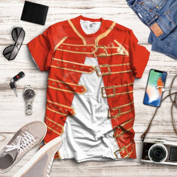 Gearhuman 3D Freddie Mercury Costume Custom Tshirt Apparel GW120821 3D T-shirt