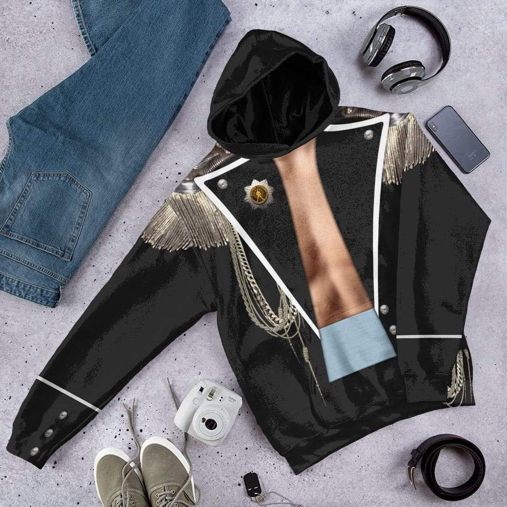 Gearhuman 3D Freddie Mercury Custom Hoodie Apparel GW13087 3D Custom Fleece Hoodies