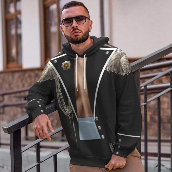 Gearhuman 3D Freddie Mercury Custom Hoodie Apparel GW13087 3D Custom Fleece Hoodies