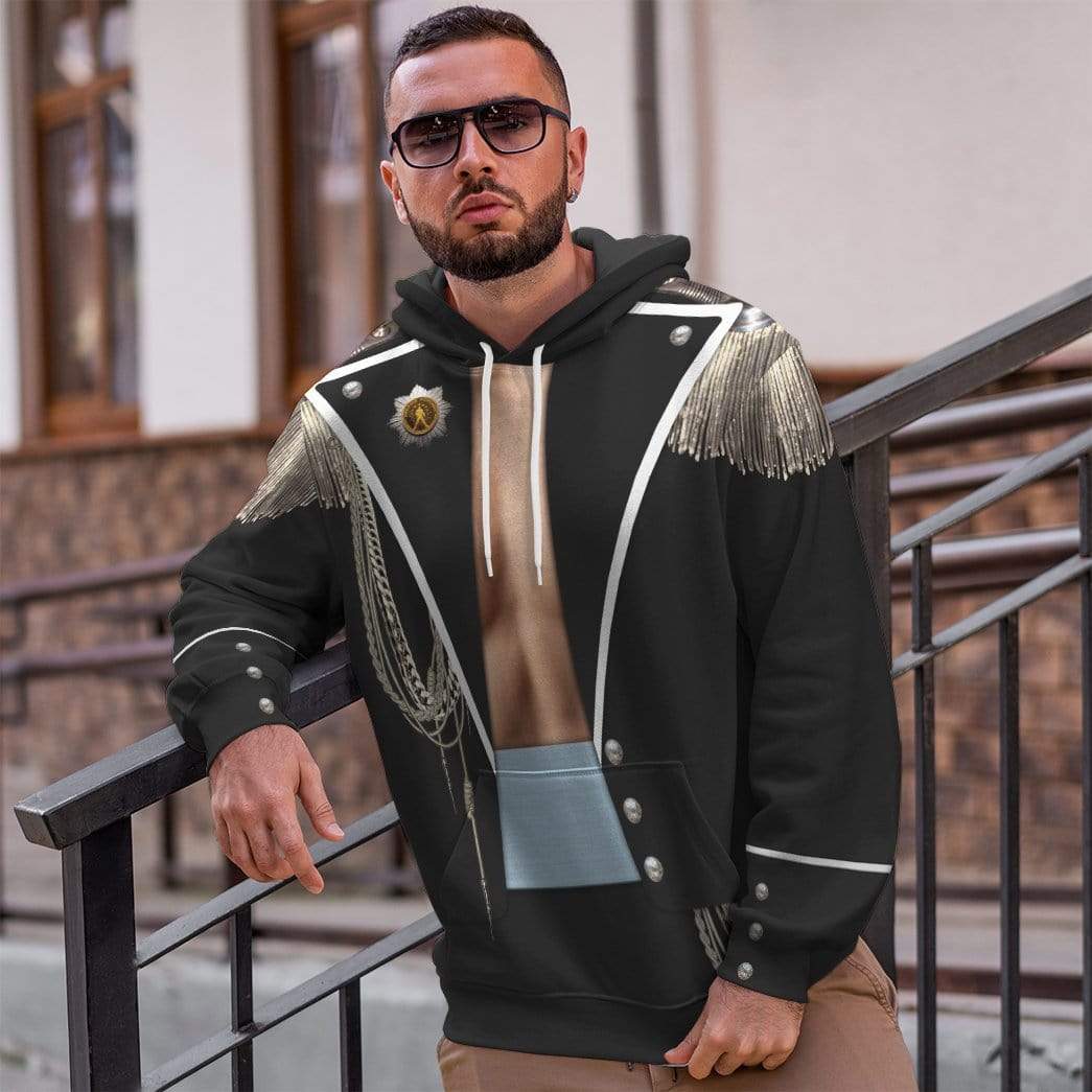 Gearhuman 3D Freddie Mercury Custom Hoodie Apparel GW13087 3D Custom Fleece Hoodies