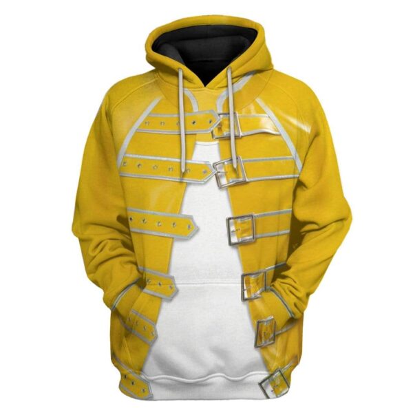 Gearhuman 3D Freddie Mercury Custom Hoodie Apparel GW29075 3D Custom Fleece Hoodies Hoodie S 