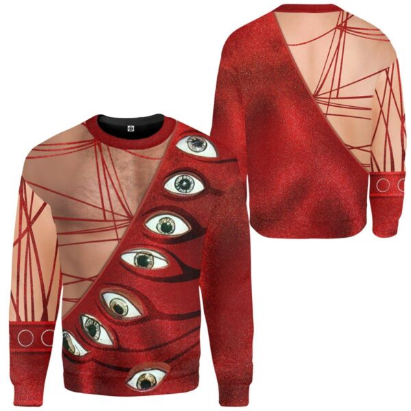 Gearhuman 3D Freddie Mercury Eyeball Suit Custom Sweatshirt Apparel GW120813 Sweatshirt